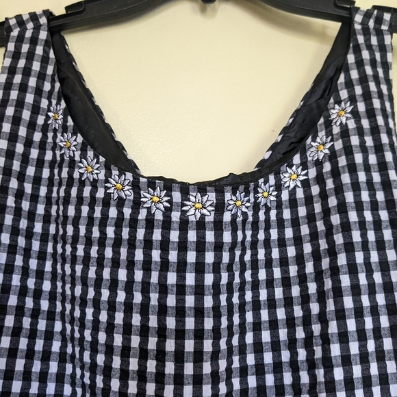 Chadwick's Checkered Sunflower Dress - Picture 3 of 7